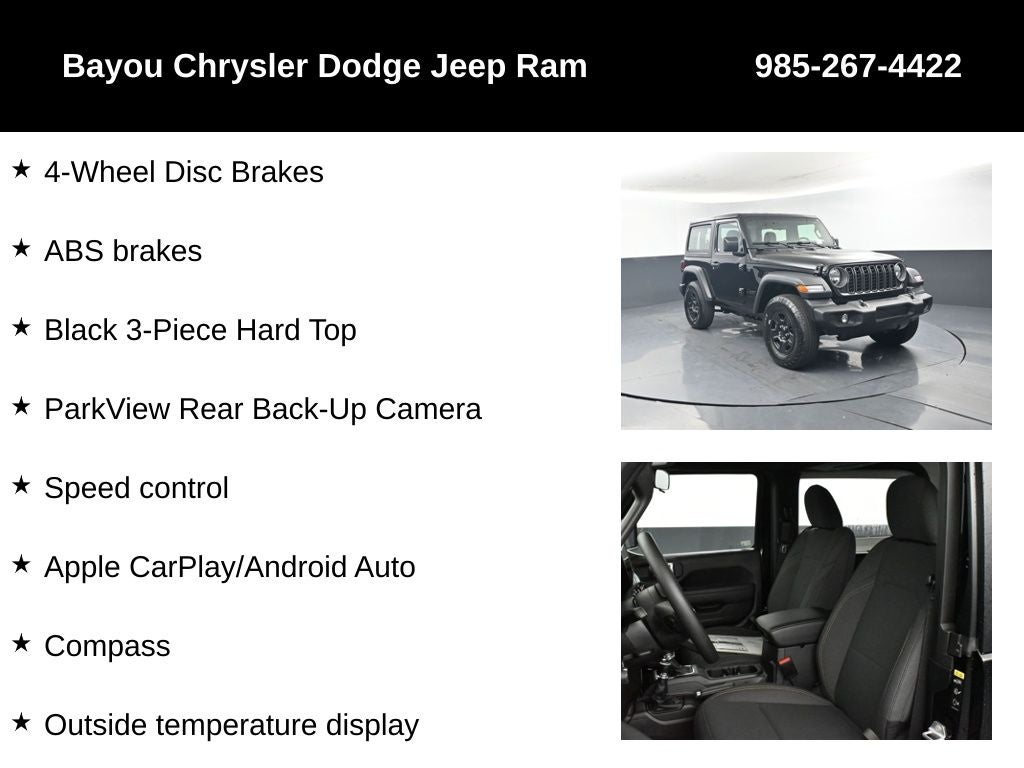 2026 Jeep Wrangler WRANGLER 2-DOOR SPORT