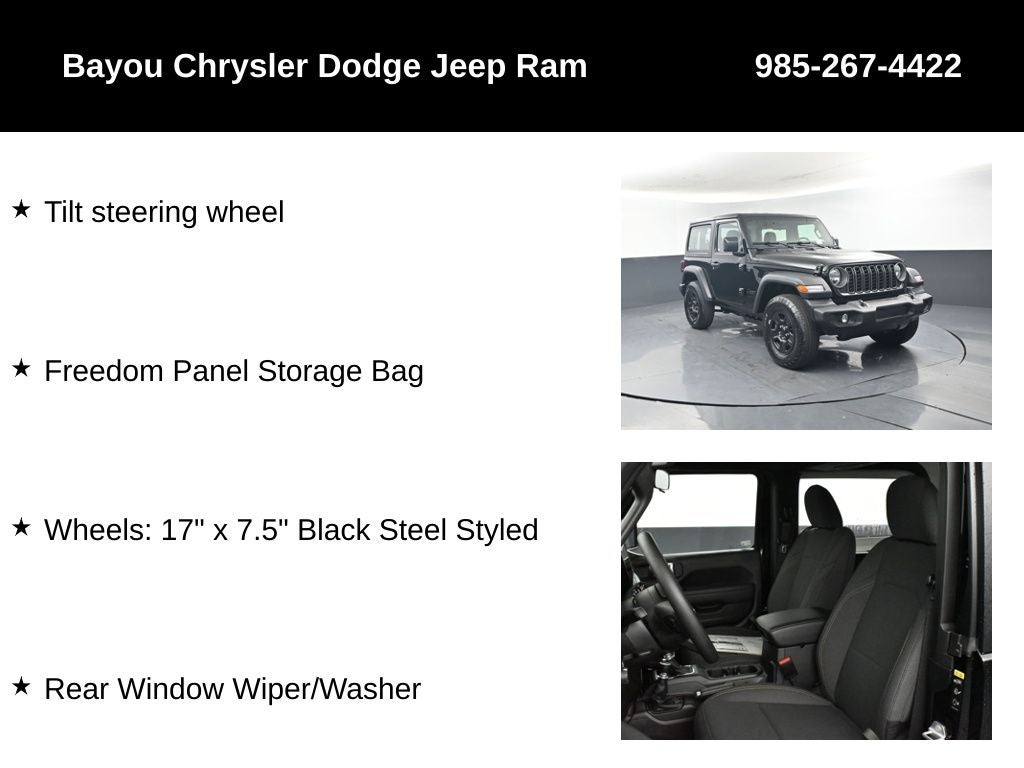 2026 Jeep Wrangler WRANGLER 2-DOOR SPORT