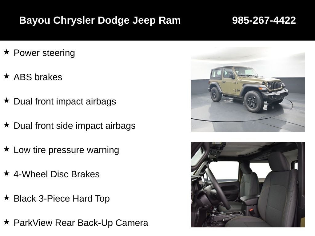 2026 Jeep Wrangler WRANGLER 2-DOOR SPORT