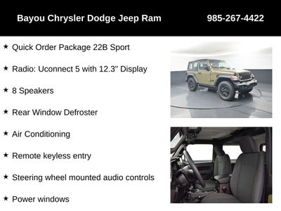 2026 Jeep Wrangler WRANGLER 2-DOOR SPORT