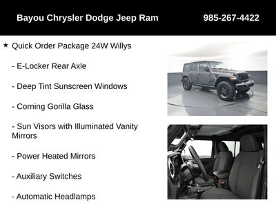 2026 Jeep Wrangler WRANGLER 4-DOOR WILLYS