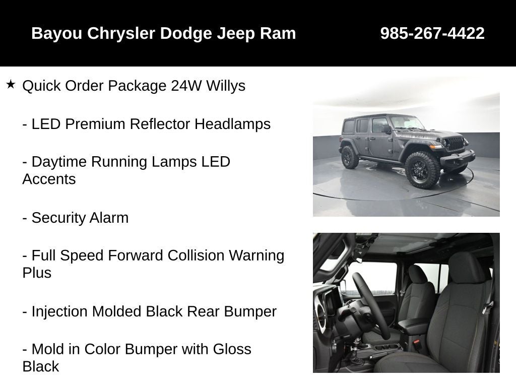 2026 Jeep Wrangler WRANGLER 4-DOOR WILLYS