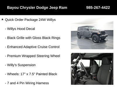 2026 Jeep Wrangler WRANGLER 4-DOOR WILLYS