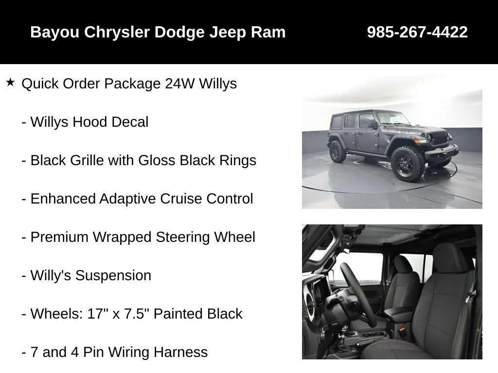 2026 Jeep Wrangler WRANGLER 4-DOOR WILLYS