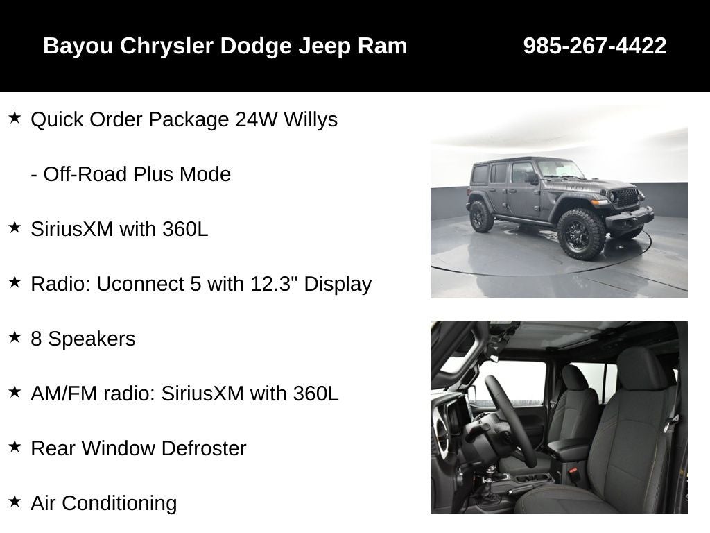 2026 Jeep Wrangler WRANGLER 4-DOOR WILLYS