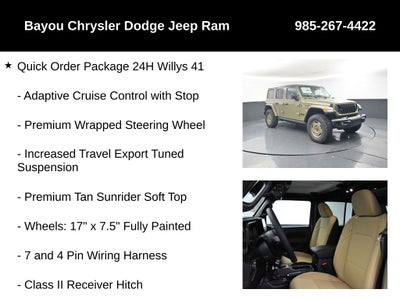 2026 Jeep Wrangler WRANGLER 4-DOOR WILLYS '41
