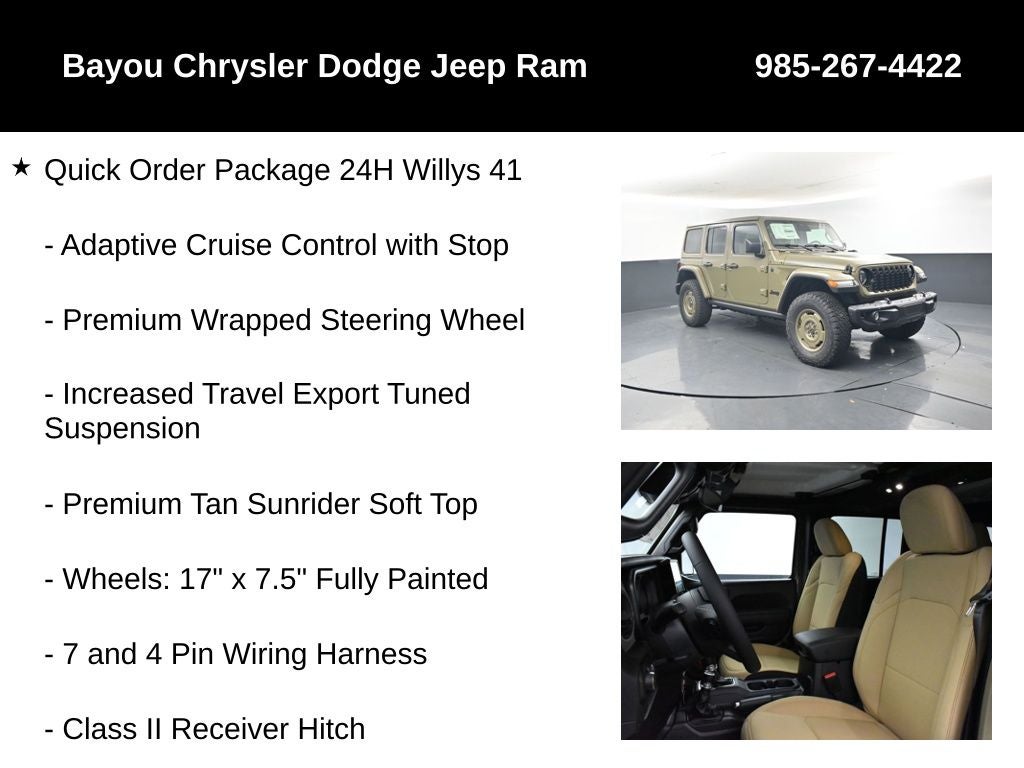 2026 Jeep Wrangler WRANGLER 4-DOOR WILLYS '41