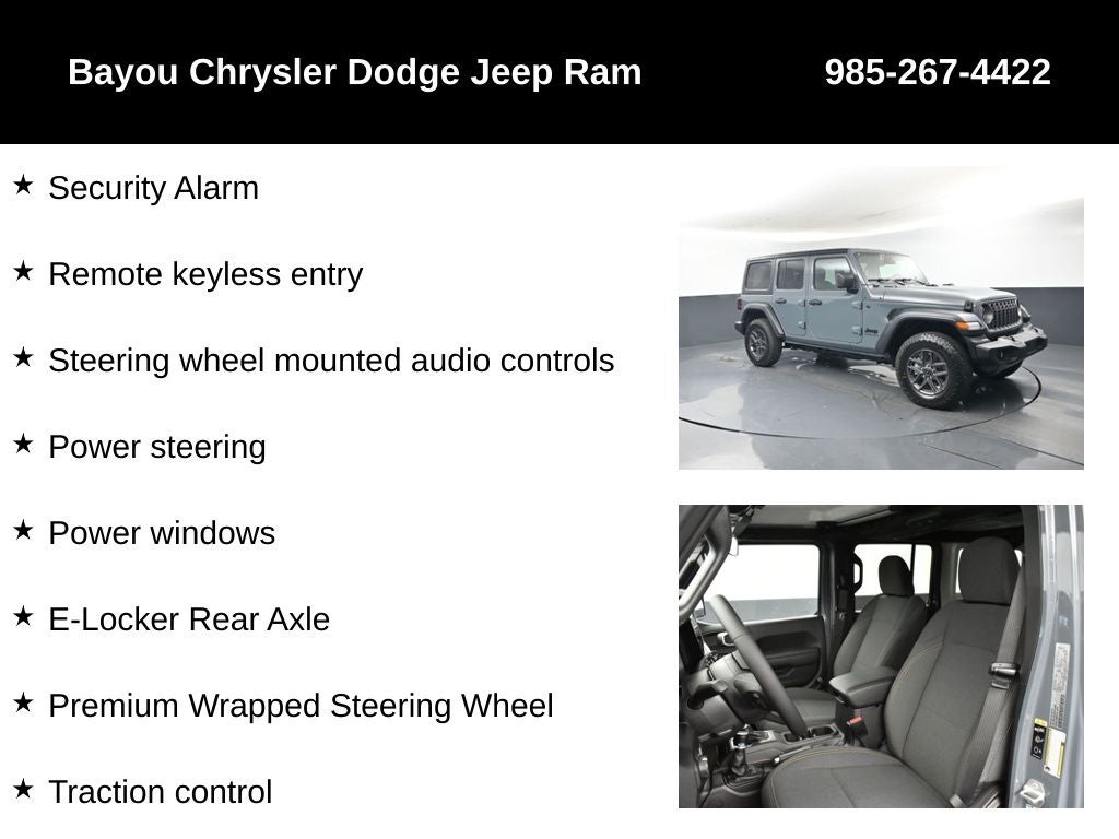 2026 Jeep Wrangler WRANGLER 4-DOOR SPORT S