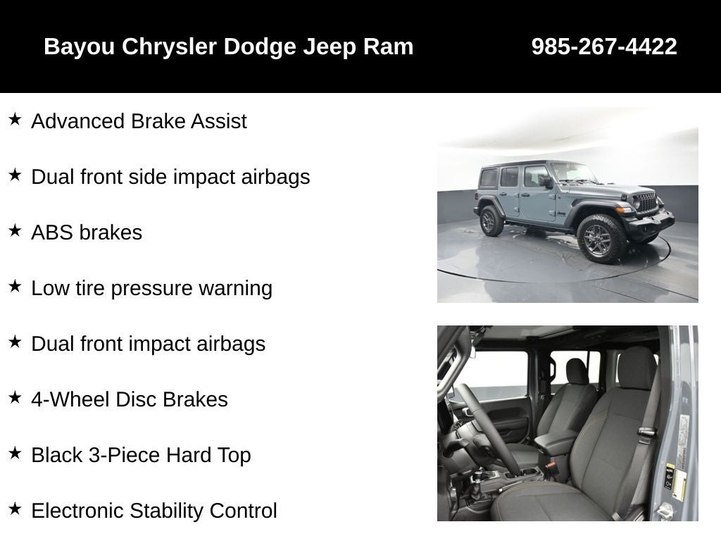 2026 Jeep Wrangler WRANGLER 4-DOOR SPORT S