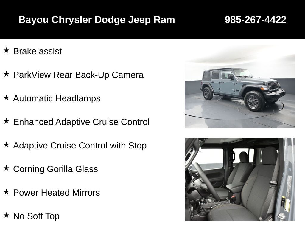 2026 Jeep Wrangler WRANGLER 4-DOOR SPORT S