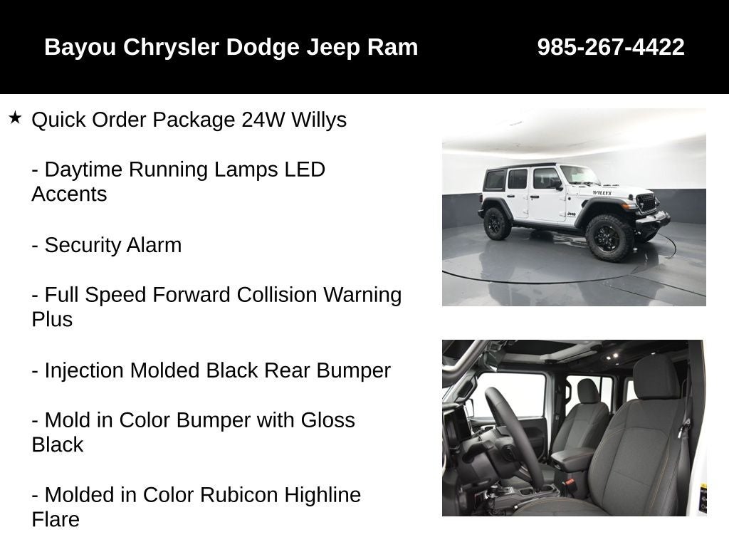 2026 Jeep Wrangler WRANGLER 4-DOOR WILLYS