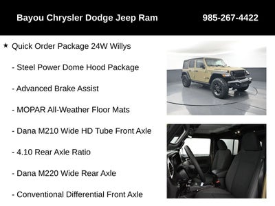 2026 Jeep Wrangler WRANGLER 4-DOOR WILLYS
