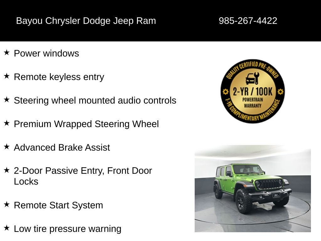 2025 Jeep Wrangler 4-Door Willys 4x4