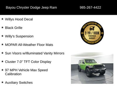 2025 Jeep Wrangler 4-Door Willys 4x4