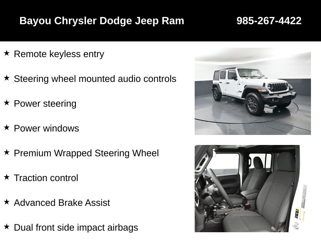 2026 Jeep Wrangler WRANGLER 4-DOOR SPORT S