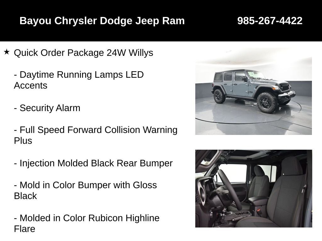 2026 Jeep Wrangler WRANGLER 4-DOOR WILLYS