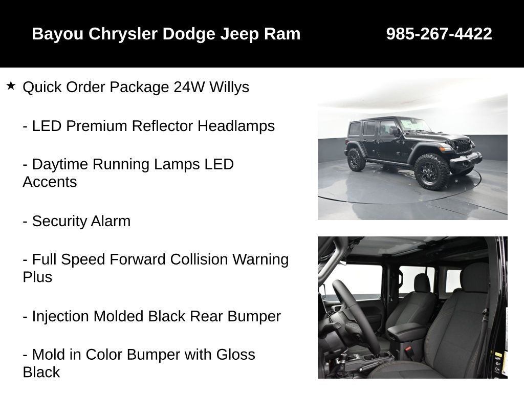 2026 Jeep Wrangler WRANGLER 4-DOOR WILLYS