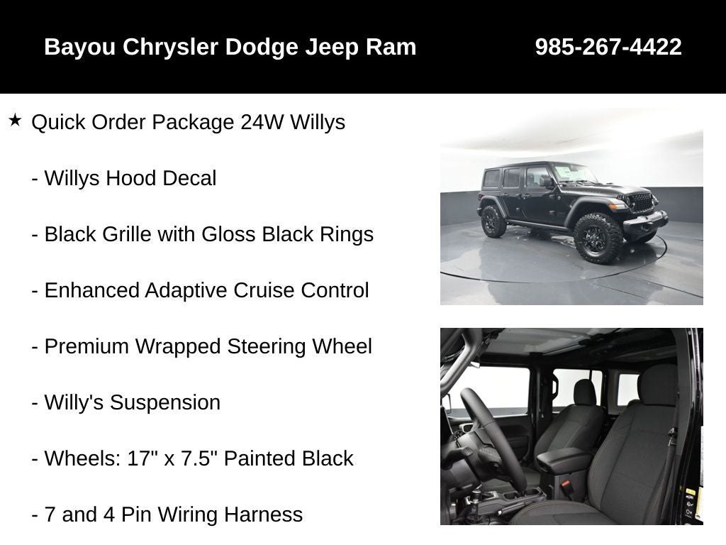 2026 Jeep Wrangler WRANGLER 4-DOOR WILLYS