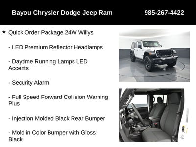 2026 Jeep Wrangler WRANGLER 4-DOOR WILLYS