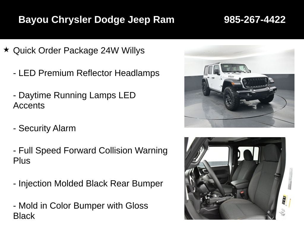 2026 Jeep Wrangler WRANGLER 4-DOOR WILLYS