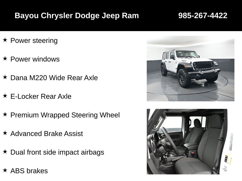 2026 Jeep Wrangler WRANGLER 4-DOOR WILLYS