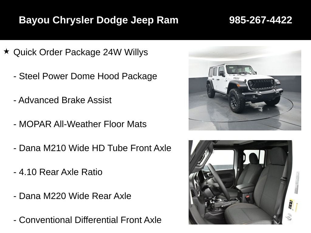 2026 Jeep Wrangler WRANGLER 4-DOOR WILLYS