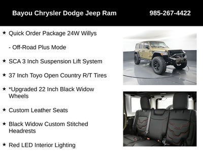 2025 Jeep Wrangler WRANGLER 4-DOOR WILLYS SCA Black Widow