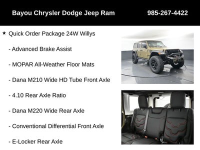 2025 Jeep Wrangler WRANGLER 4-DOOR WILLYS SCA Black Widow