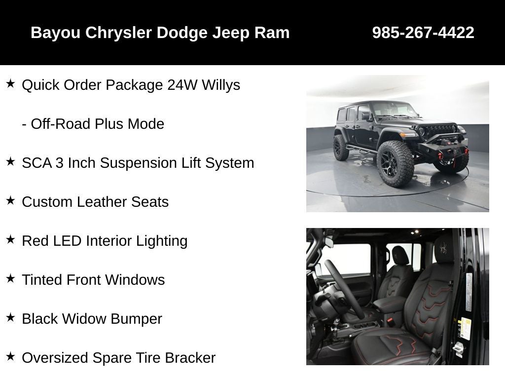 2025 Jeep Wrangler WRANGLER SCA Black Widow