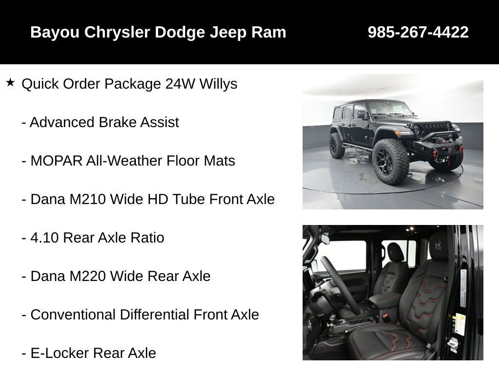 2025 Jeep Wrangler WRANGLER SCA Black Widow