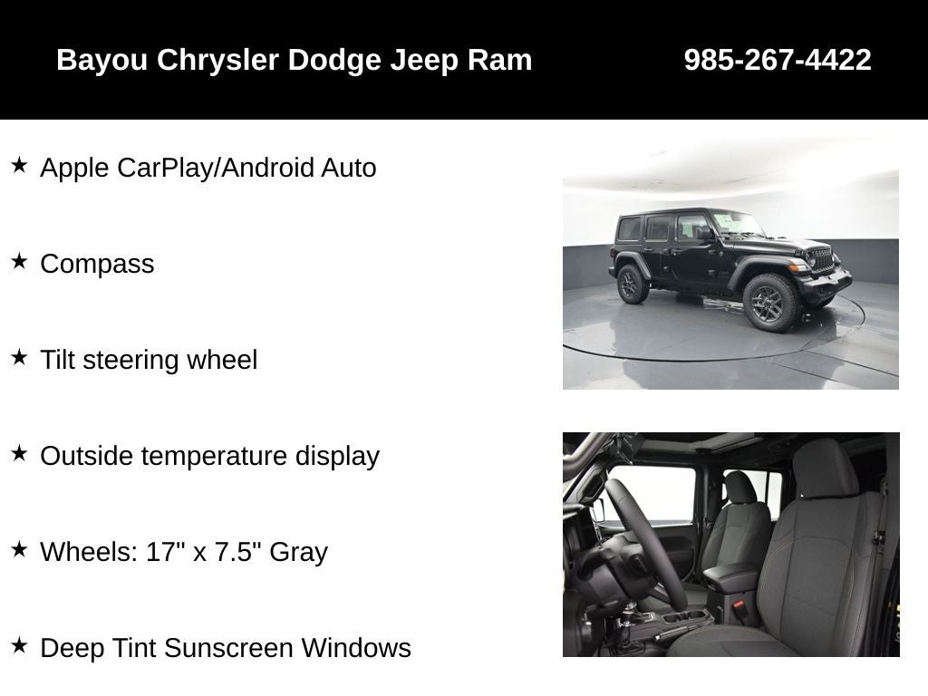 2026 Jeep Wrangler WRANGLER 4-DOOR SPORT S