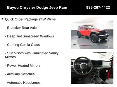 2026 Jeep Wrangler WRANGLER 4-DOOR WILLYS