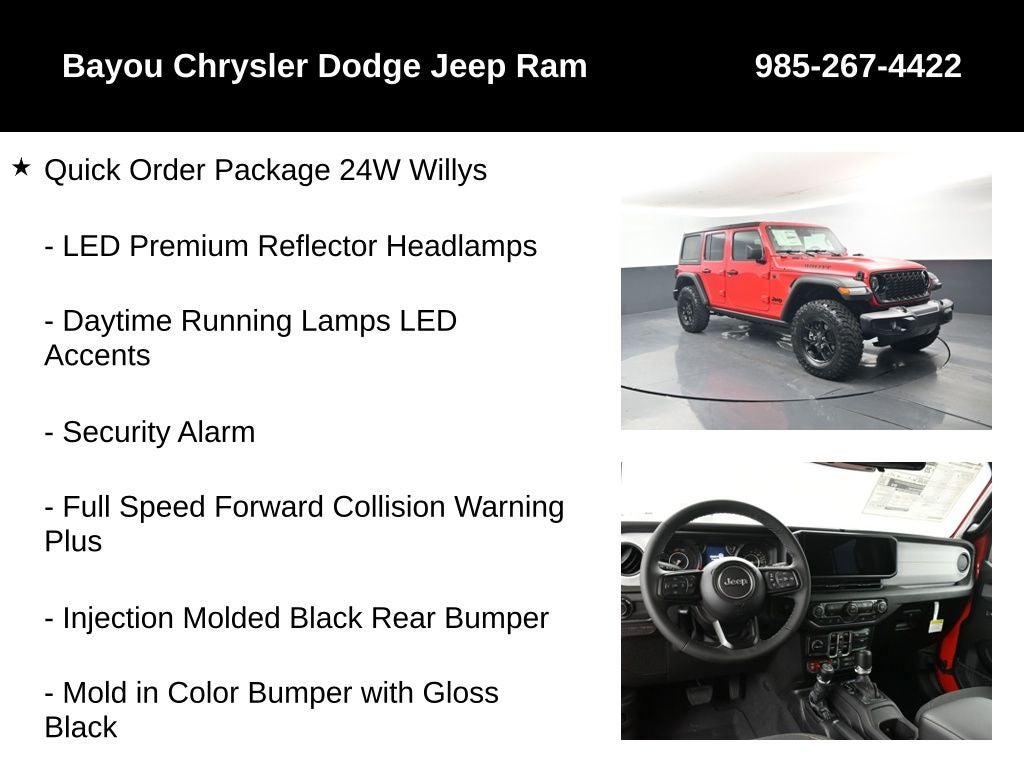 2026 Jeep Wrangler WRANGLER 4-DOOR WILLYS