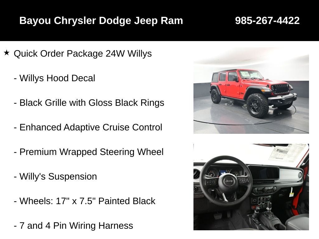 2026 Jeep Wrangler WRANGLER 4-DOOR WILLYS