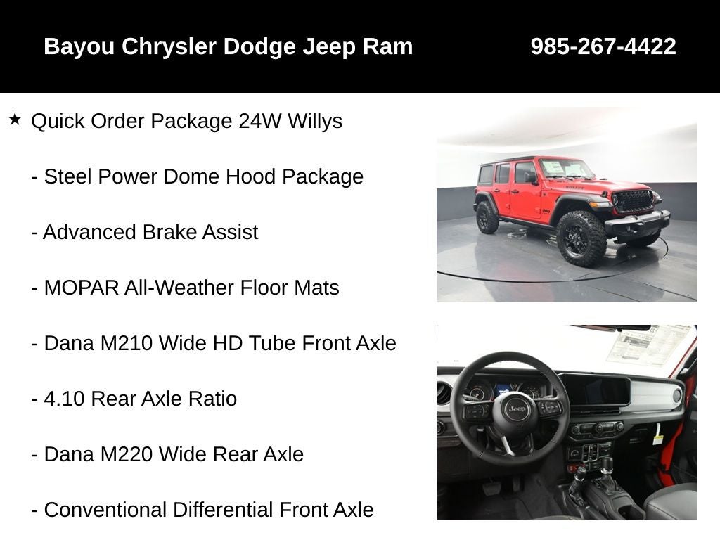 2026 Jeep Wrangler WRANGLER 4-DOOR WILLYS