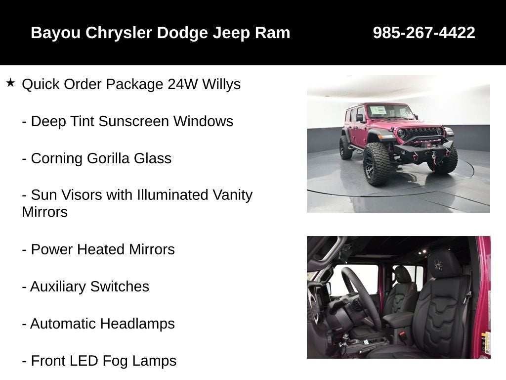 2026 Jeep Wrangler 4-Door Willys 4x4