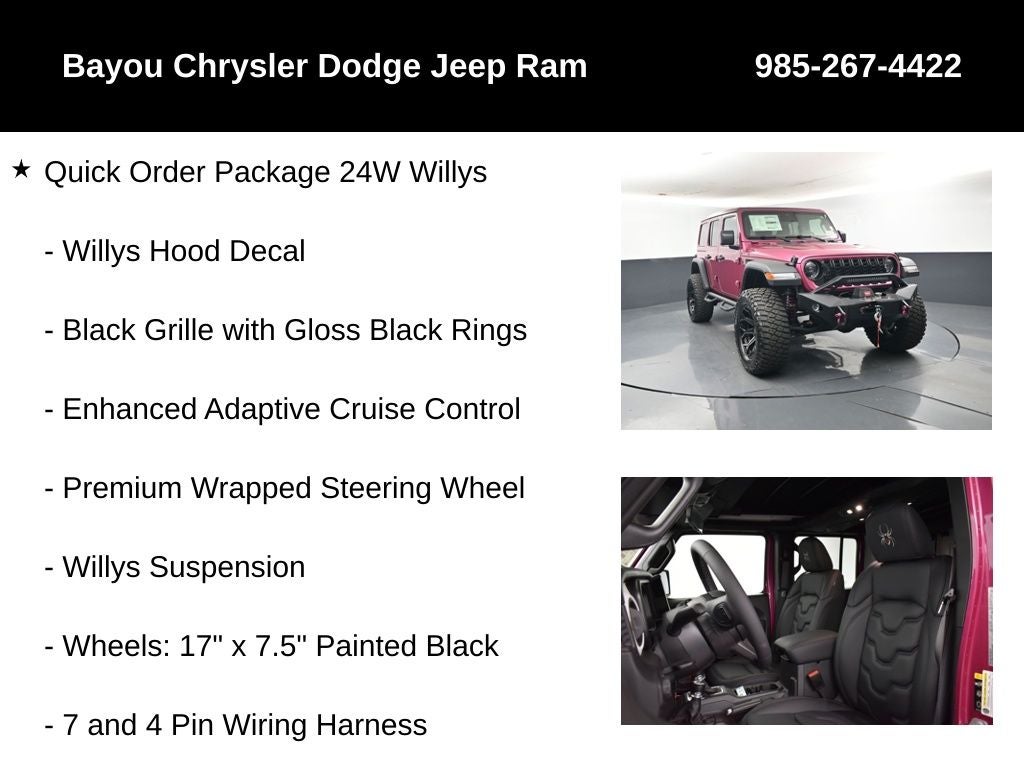 2026 Jeep Wrangler 4-Door Willys 4x4