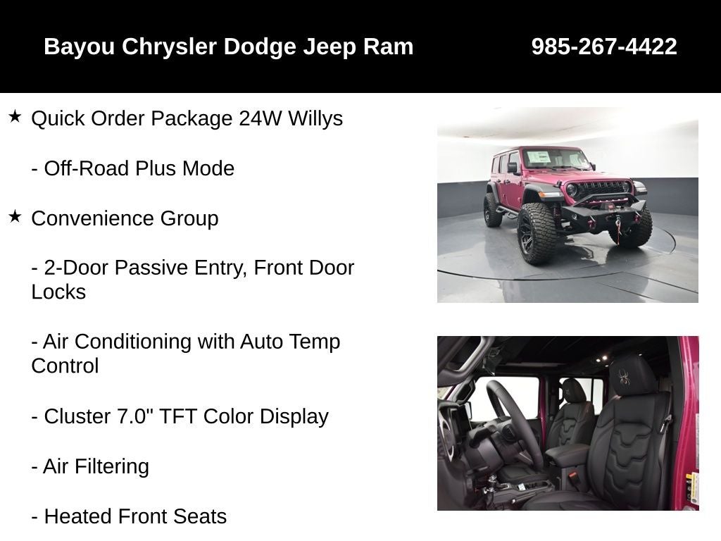 2026 Jeep Wrangler 4-Door Willys 4x4