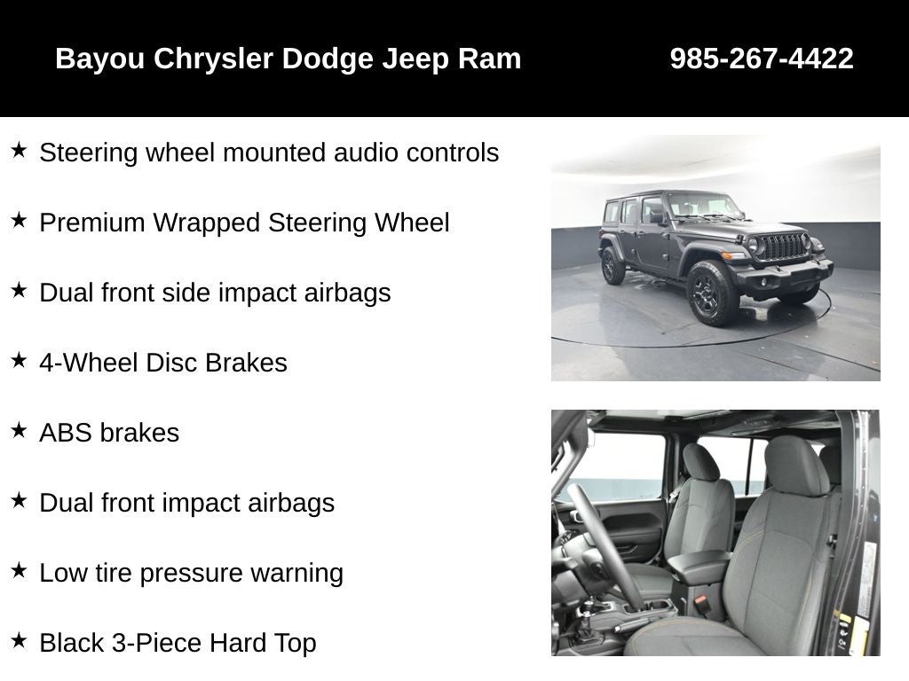 2026 Jeep Wrangler WRANGLER 4-DOOR SPORT