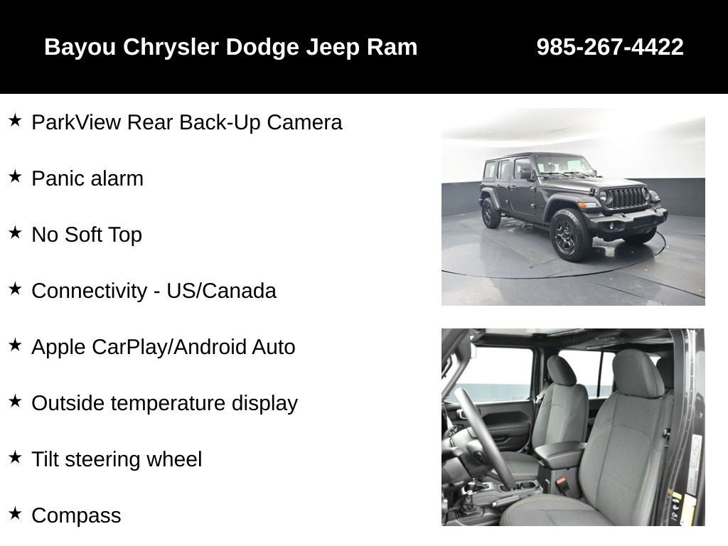 2026 Jeep Wrangler WRANGLER 4-DOOR SPORT