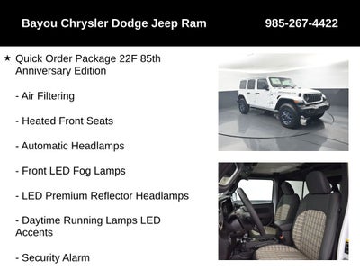 2026 Jeep Wrangler WRANGLER 4-DOOR 85TH ANNIVERSARY EDITION