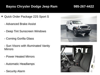 2026 Jeep Wrangler WRANGLER 4-DOOR SPORT S