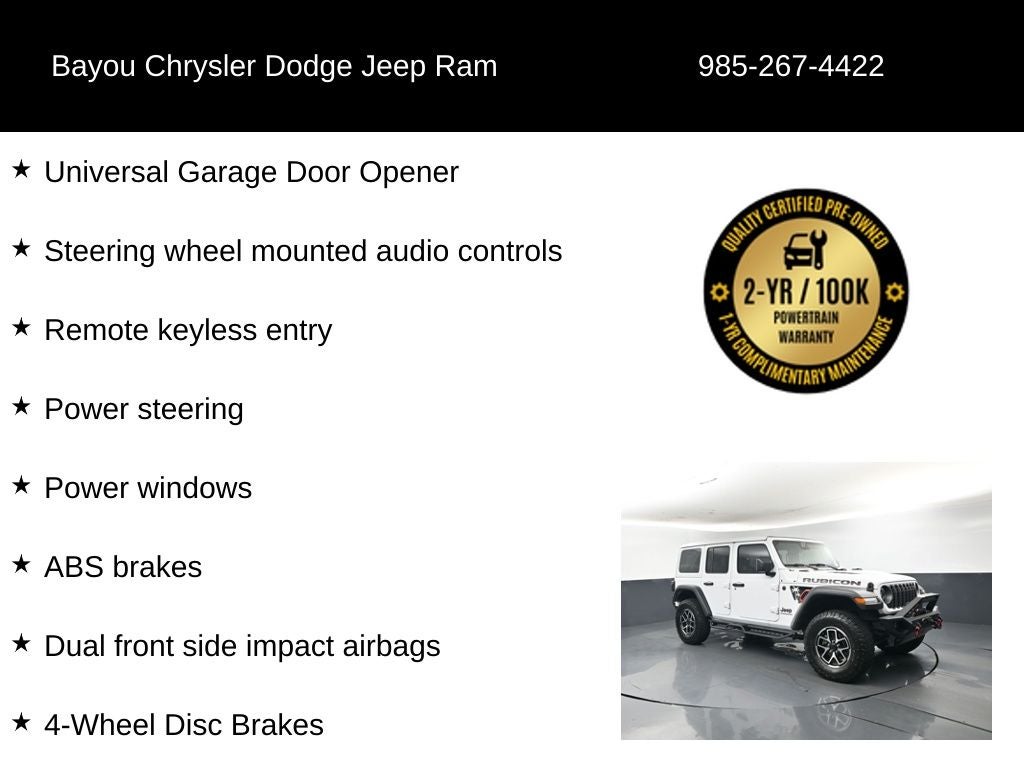 2025 Jeep Wrangler 4-Door Rubicon 4x4