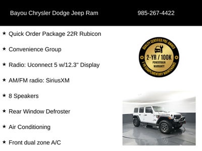 2025 Jeep Wrangler 4-Door Rubicon 4x4