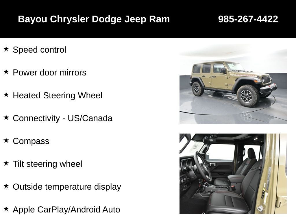 2025 Jeep Wrangler WRANGLER 4-DOOR RUBICON