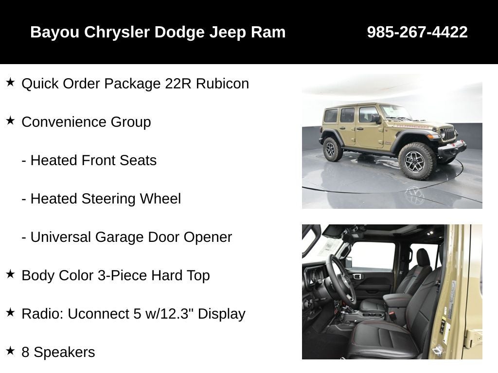 2025 Jeep Wrangler WRANGLER 4-DOOR RUBICON