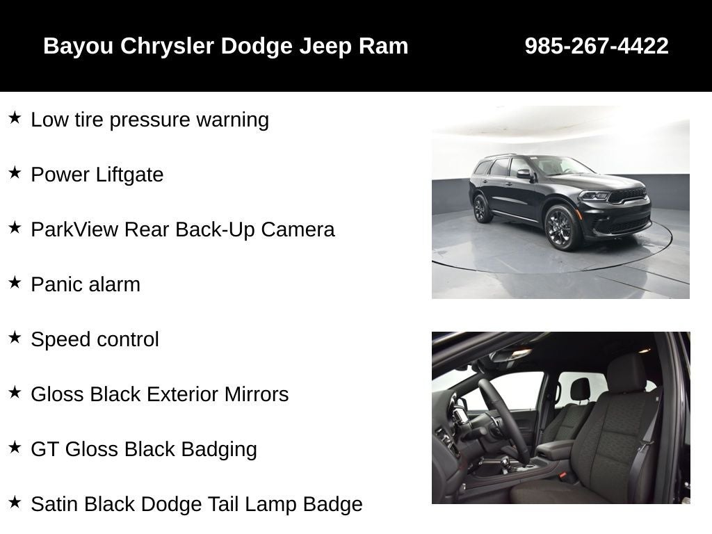 2026 Dodge Durango DURANGO GT RWD