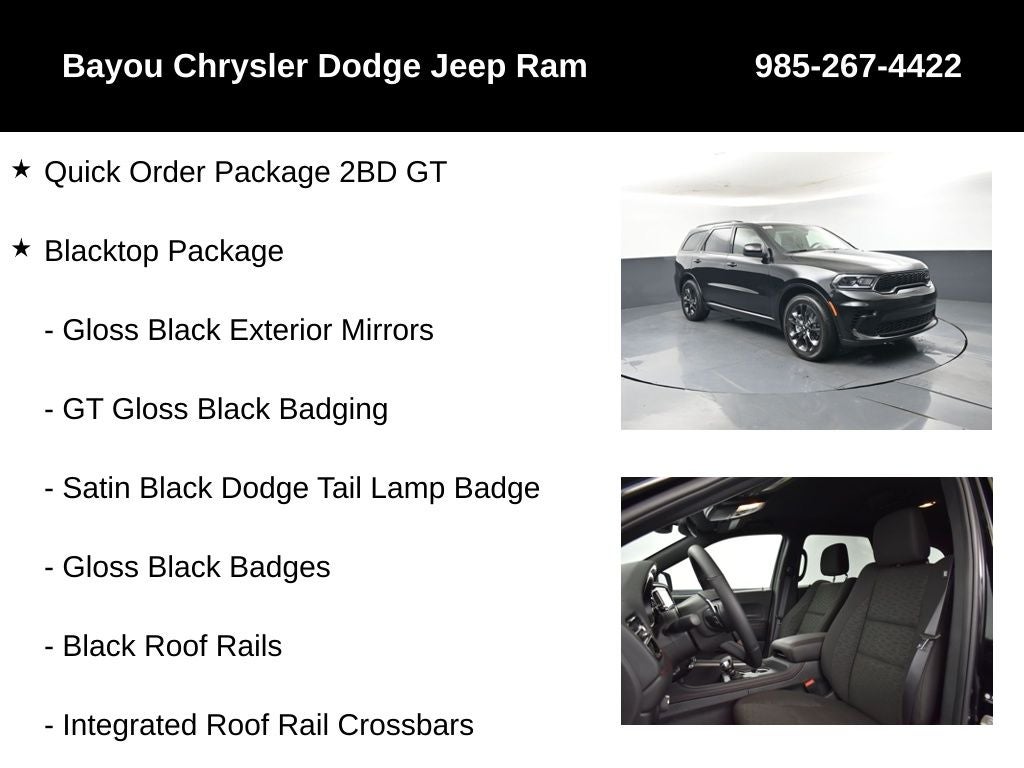 2026 Dodge Durango DURANGO GT RWD