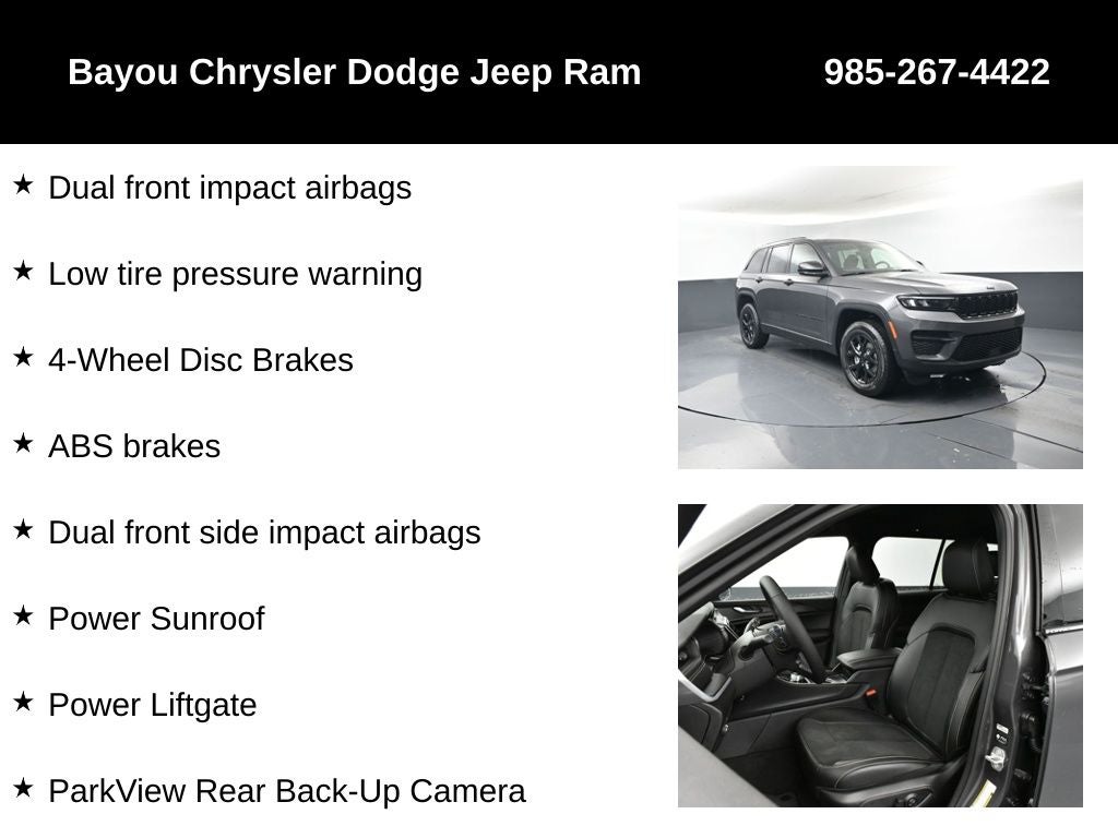 2025 Jeep Grand Cherokee GRAND CHEROKEE ALTITUDE X 4X2