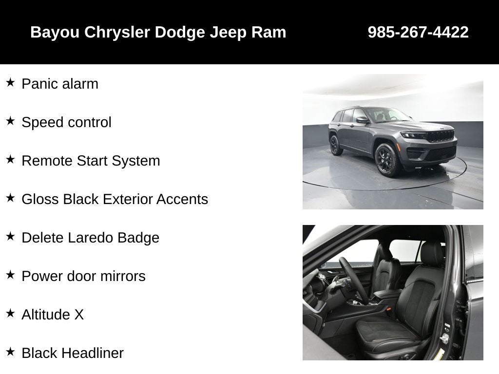 2025 Jeep Grand Cherokee GRAND CHEROKEE ALTITUDE X 4X2